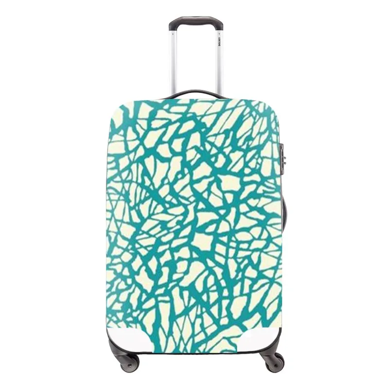 Водонепроницаемый защитный чехол для багажа в китайском стиле, для 18-30 дюймов, Дорожный чемодан в полоску, эластичные Чехлы для багажа на колесиках - Цвет: Коричневый