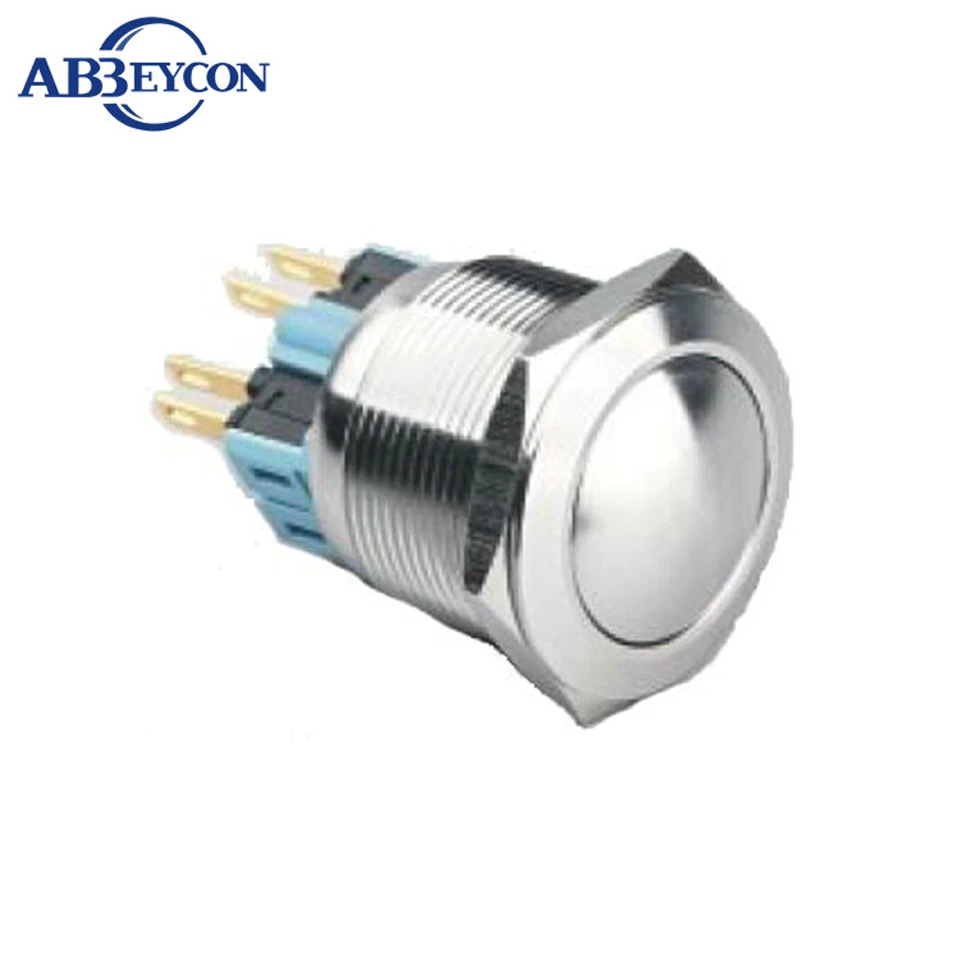 

25302Z Electrical latching metal switch with dome head 1NO1NC stainless steel housing metal switch