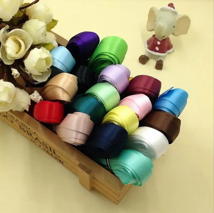 

10MM high quality color double-sided Ribbon DIY 1cm polyester belt materials and accessories