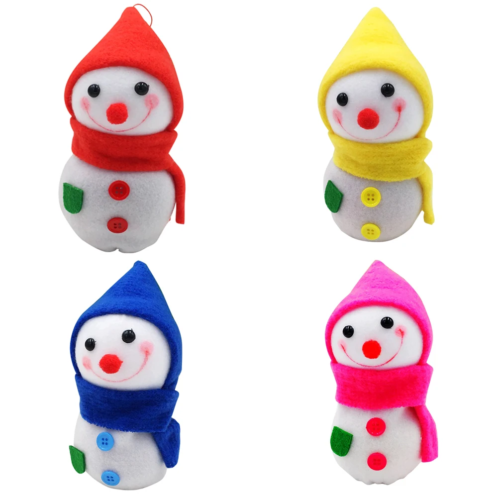 

New Year Lovely Christmas Snowman Kids Candy Bags Holder Xmas Party Gift Bag Wrap for Christmas Tree Dolls Hanging Decoration