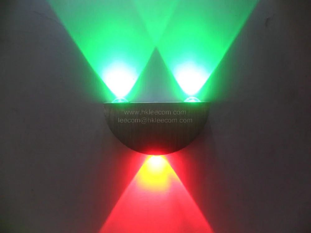 

2016 new down Lights 3*3w Spot 4pcs/lot led wall Down Light With high Lumen Led Lights,free Shipping