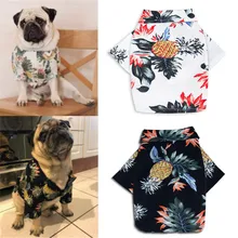 Г. Лидер продаж Летняя Пляжная рубашка собака с милым принтом Гавайи Пляж повседневное Pet Рубашка туристическая