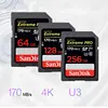 Carte SanDisk Extreme PRO SDHC SDXC UHS-I 64 go 128 go 256 go jusqu'à 170 mo/s Class10 C10 U3 V30 UHS-I 4K 32 go 95 mo/s pour caméra ► Photo 2/6