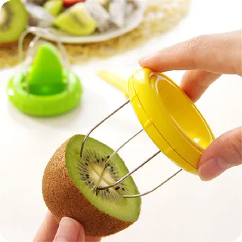 

1PC Mini Fruit Stainless Steel Kiwi Cutter Fruits Peelers Slicer ABS Kitchen Supplies Gadgets Tools Good Helpers For Pitaya