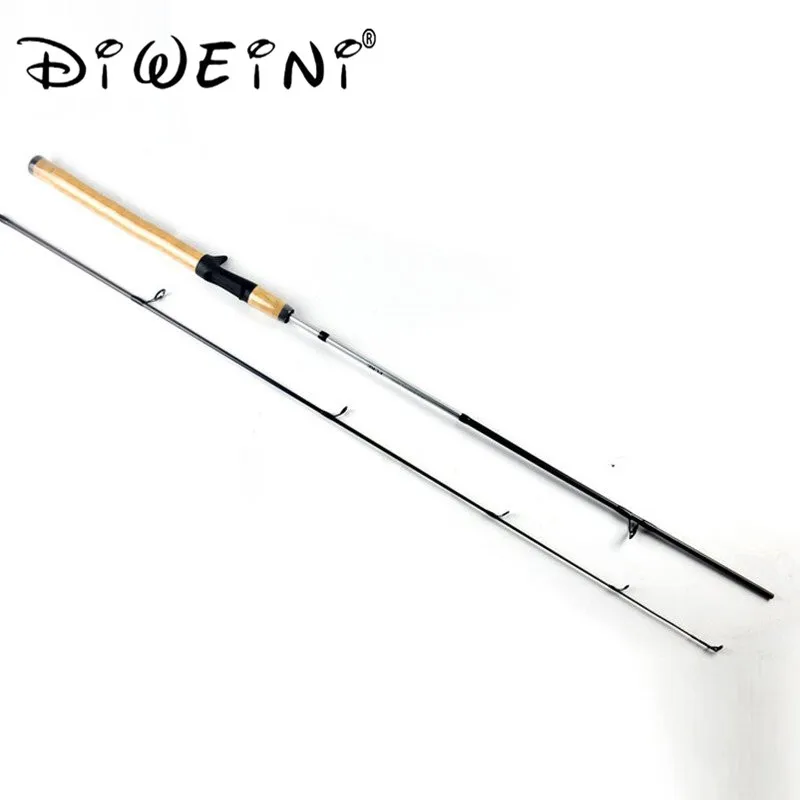1.8m 2 Segments Fishing Rod M Power Line Carbon Spinning Casting Lure Fishing Rod Weight Ultra