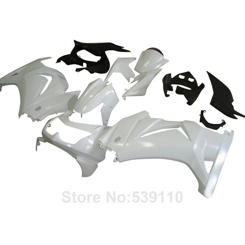Injection molded fairing for Kawasaki ninja 250r white 08 09 10 11 12 13 14 EX250 2008-2014 fairings set YK14 Injection molded fairing for Kawasaki ninja 250r white 08 09 10 11 12 13 14 EX250 2008-2014 fairings set YK14