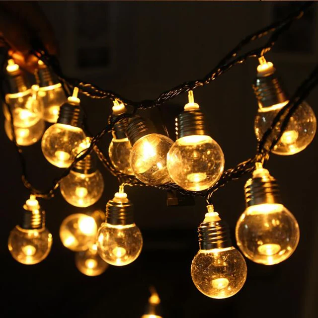 5M 5cm big bulb Led pendant lamp bulb fairy string light with connector