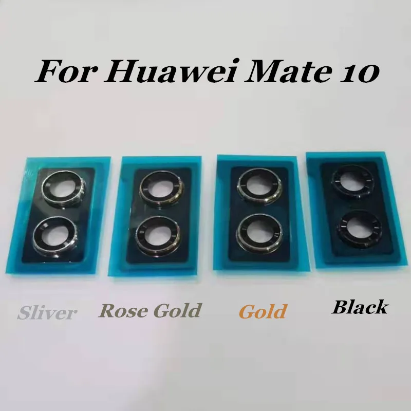 10 шт. MIXUEWEIQI задний объектив камеры стеклянная крышка с рамкой держатель для Huawei Mate 10 кольцо камеры запасные части
