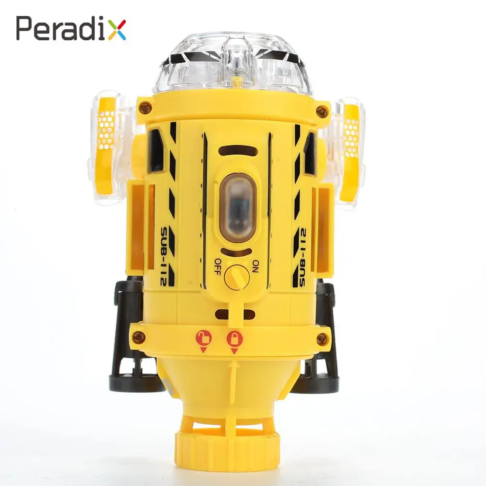 

Small 3CH Entertainment Feeding Mini Camera Submarine Cool Education Yellow Fish Tank Submarines Remote Control Submarine