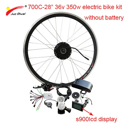 700C 350W S900LCD 36 В 350 Вт комплект для переоборудования электрического велосипеда без батареи Ebike E-bike kit для 2" Горный Дорожный электрический велосипед комплект электрического колеса - Цвет: 700C 350W S900LCD