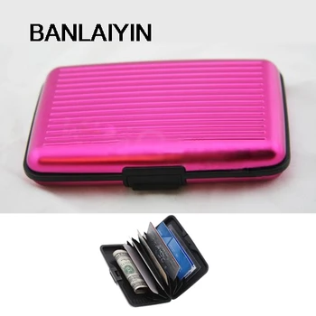 

WholeTide 10* Pink AlumInum Wallet CRedit Card Holder - FRID Blocking