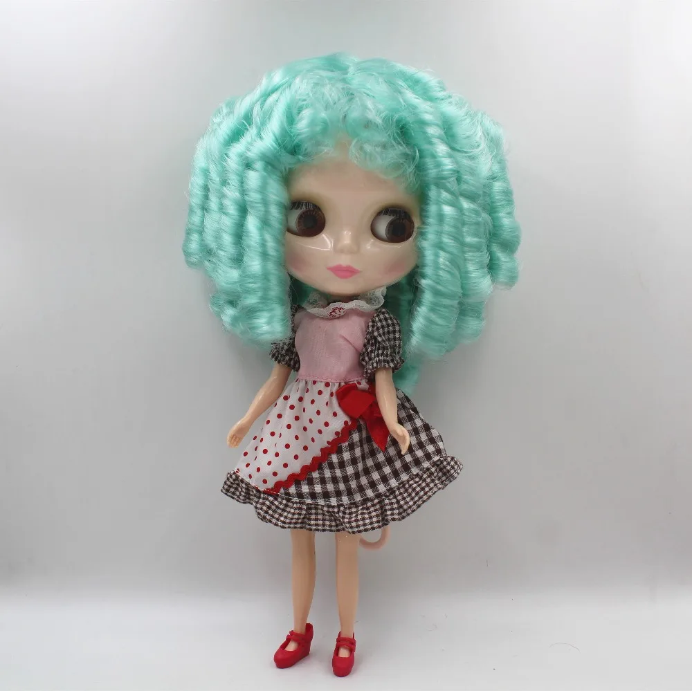 Кукла blygirl blyth небесно-голубые волнистые волосы общее тело 7 шарнир Обнаженная кукла DIY кукла может изменить тело