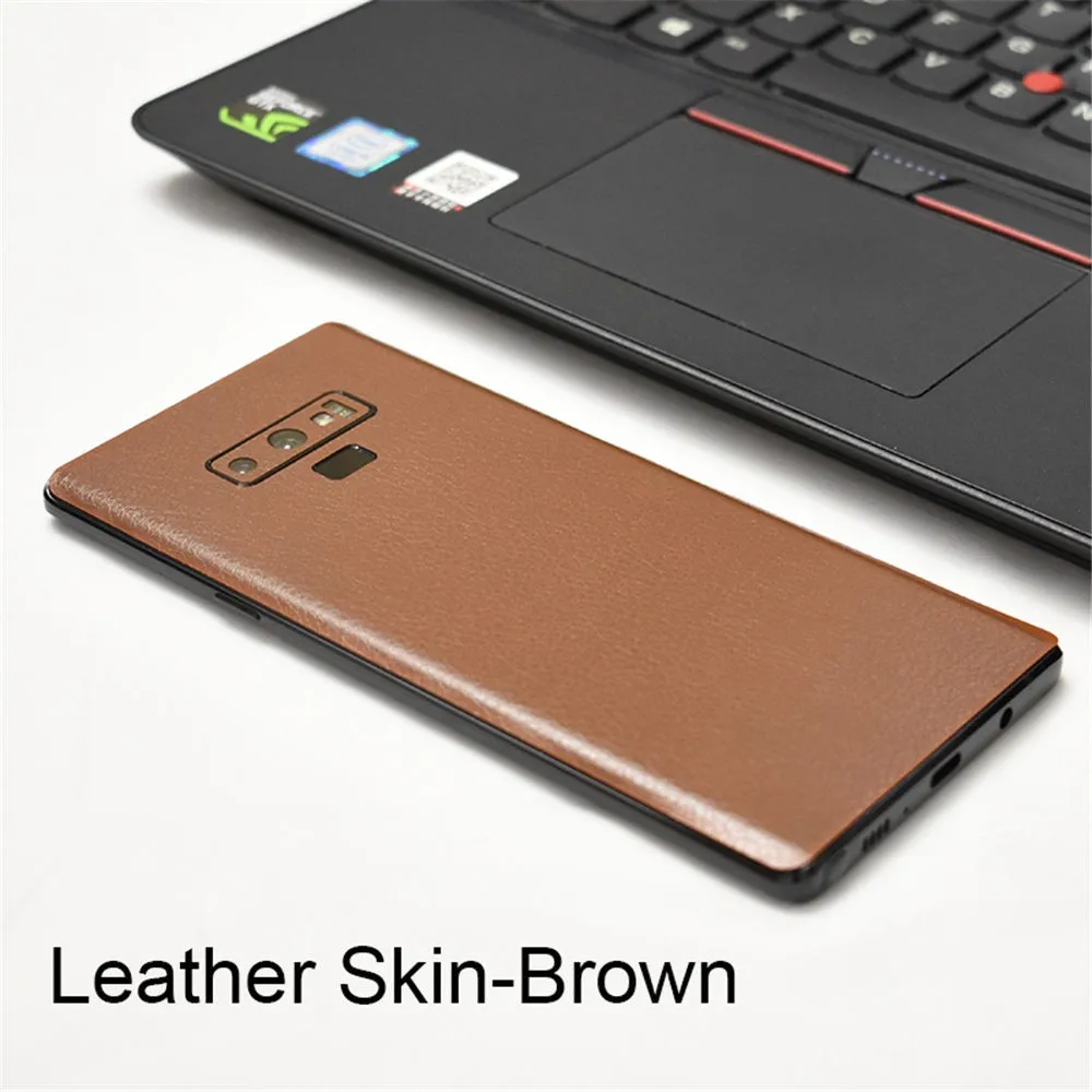 Back Cover Film For Samsung Galaxy Note 9 8 LeatherCarbon FiberWood Skins Protective Sticker For Samsung S9 S8 Plus Note 9 8 (28)