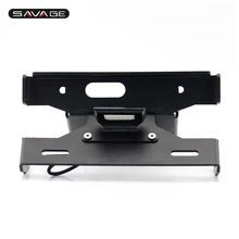 Держатель номерного знака для KAWASAKI ZX-6R ZX6R ниндзя 2007 2008 мотоциклетные задние аккуратные крыло комплект рамки аксессуары