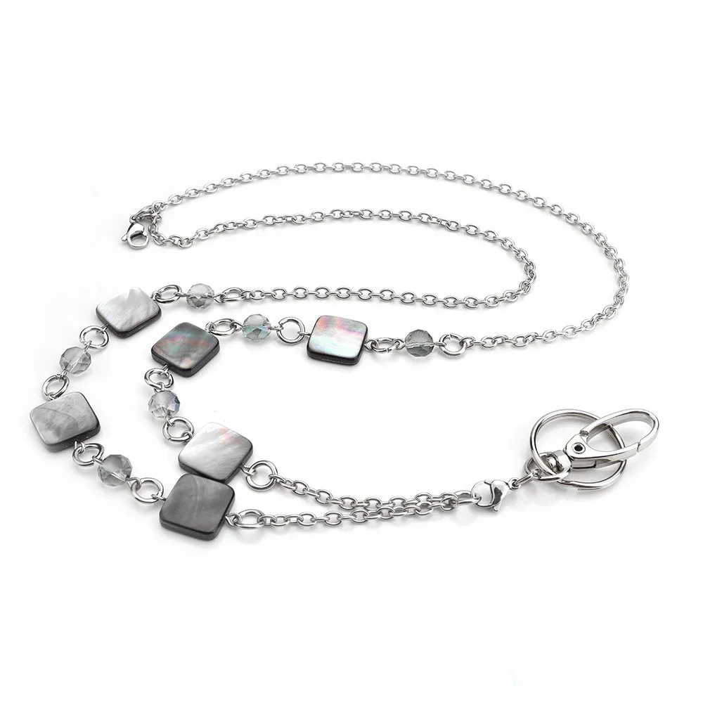 Buy New Fashion Lanyard Necklace Women's ID Badge Holder Necklace with colorful