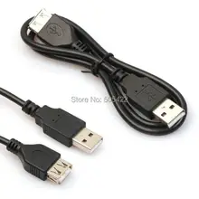 50 шт./лот черный 2.0 USB Мужской Женский Расширение Extender данных M/F Кабель-адаптер