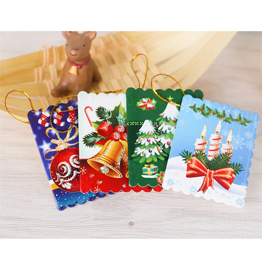

10 Pcs Merry Christmas Cards Wedding Lover Happy Birthday Anniversary Greeting Cards 2019 new Blessing cards gifts #0110 A1#