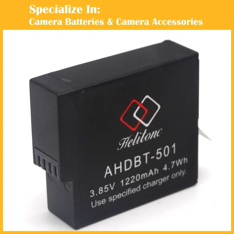 

Eeyrnduy camera accessories Go Pro hero 5 AHDBT-501 Battery for Gopro hero5 sports camera Gopro5