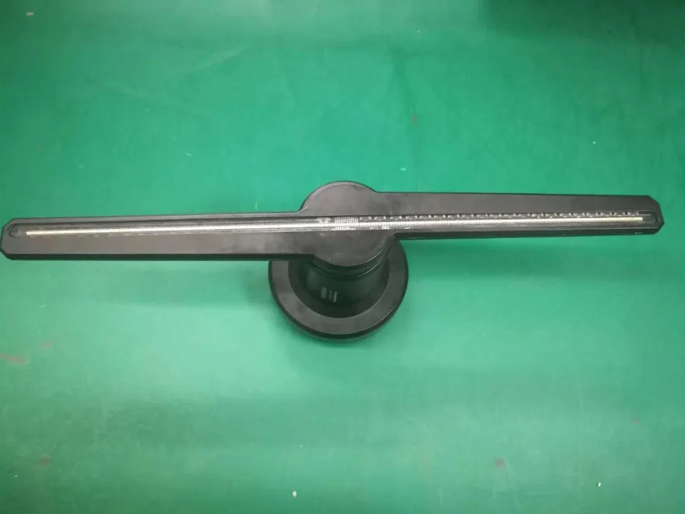 42cm 3D Hologram Projector Lamp LED Holographic Advertisement Display Fan Light with 8GB Memory Card Advertising Lamp