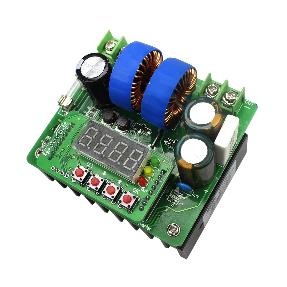 

400W NC DC Power Supply Voltage Adjustable Boost Module Ammeter 80V 10A Solar Charger BST-400W