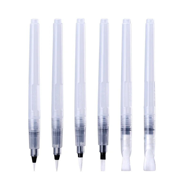 Superior 6 개/대 물 Brush 대용량 배럴 물 Color 페인트 Brush Set Soft Painting Brush 대 한 Painting Art 용품
