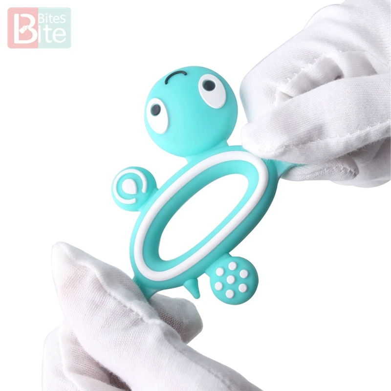 Silicone Baby Teether Turtle 1PC Food Grade Teething Toy teething toys,baby teething toys,silicone teething toys,silicone teether