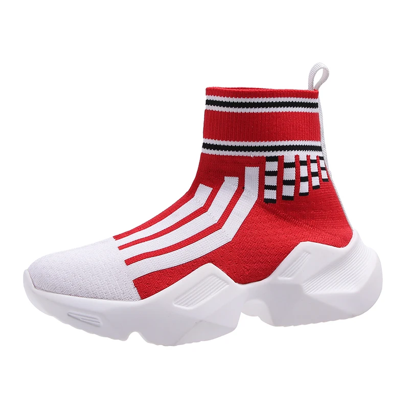 

BIGTREE 2019 Autumn New Ladie Socks Fashion Casual Shoe Flat Vulcanized Shoe Women Platform Sneaker Zapatos Dorados Para Mujer