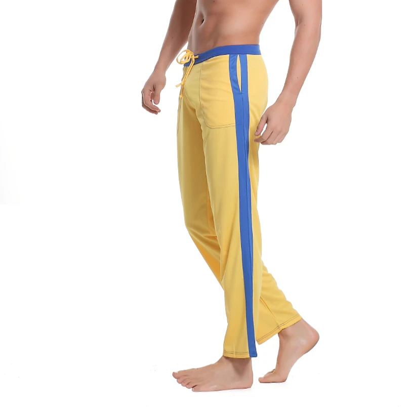 

New Men's Pants Causal Long Trousers Men Workout Clothings Fast Dry Comfy Mesh Pants Gay Sleepwear Homewear