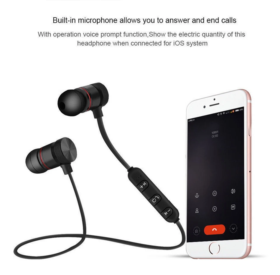 Metal Bluetooth Headset With Mic