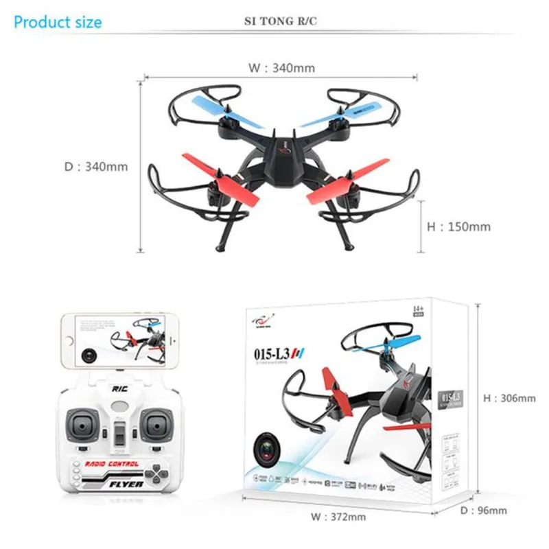 

Headless Drone ST L3 Headless Mode One Key Return 360 Eversion 2.4G 4CH 6Axis RC Quadcopter  RC toy MIni Drone Hot Selling