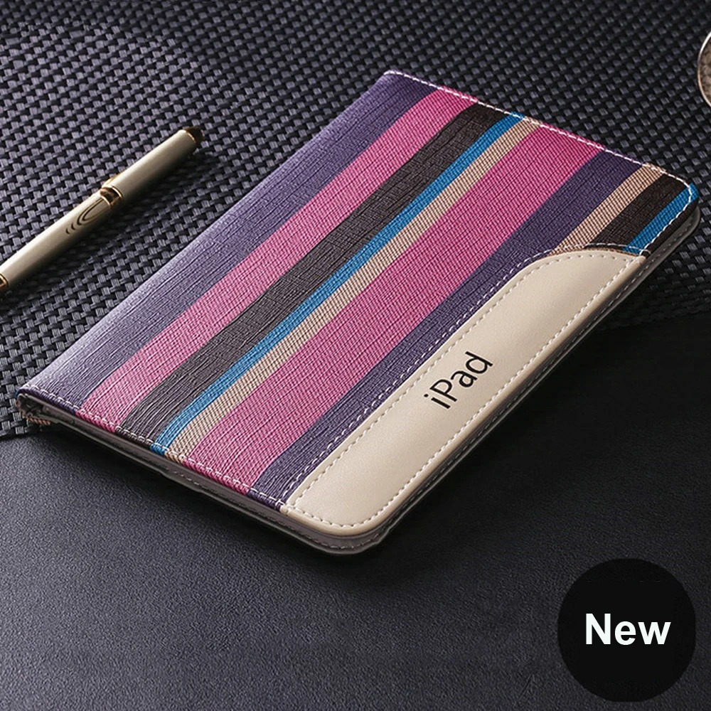 Striped Business PU Leather Cover Case for Apple Ipad Air2/Ipad 6 Smart Auto-Sleep/Wake Up Stand Stent iPad | Компьютеры и офис
