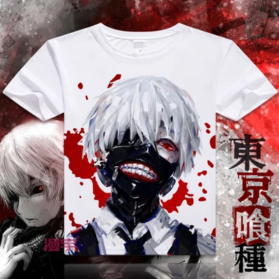 Новинка, футболка с цифровым принтом «Токийский Гуль», футболка с коротким рукавом, футболка для мужчин - Цвет: 02 as picture