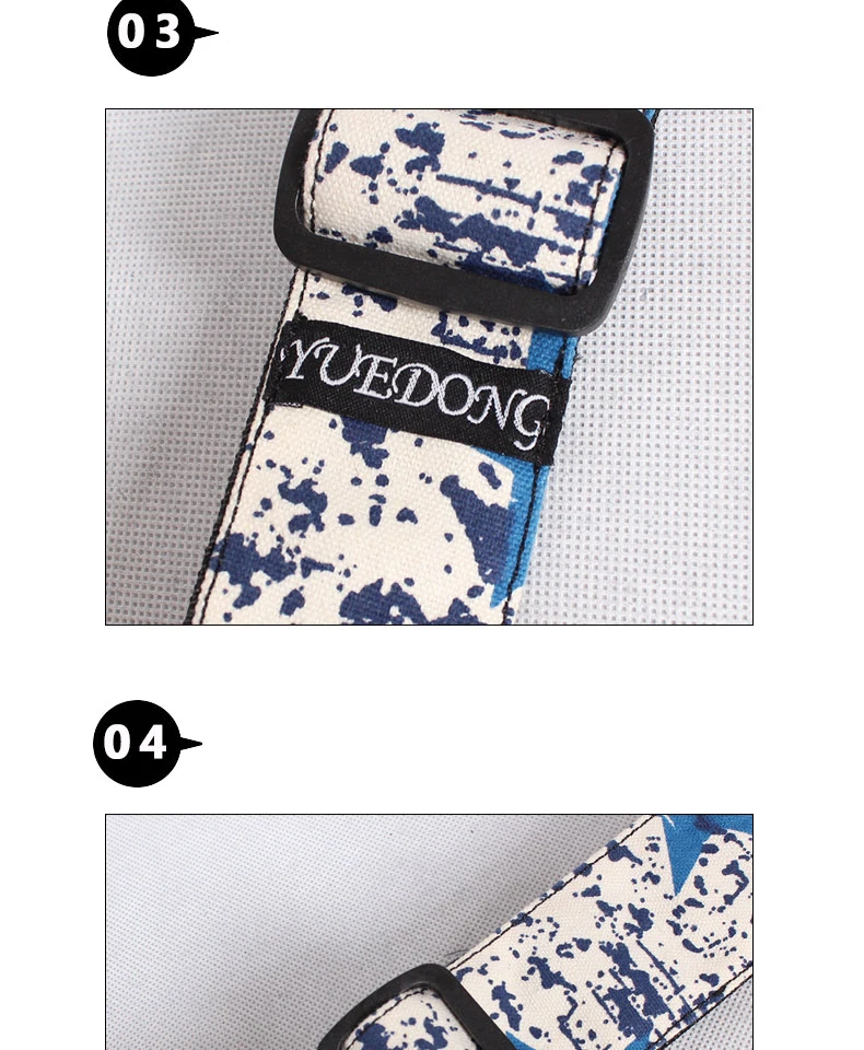 Genuine Guitar Strap Folk Musical Instrument Electric Guitar Bass Individual Strap Canvas Cotton Leather Shoulder Strap