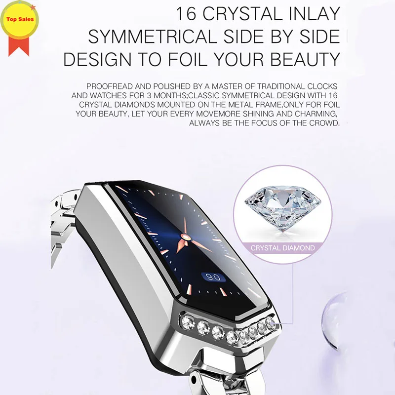

Smart Bracelet Heart Rate Monitor Blood Pressure Monitor 0.96'' Colorful Screen Vibrate Alarm Clock smart wristband pk band M3 4