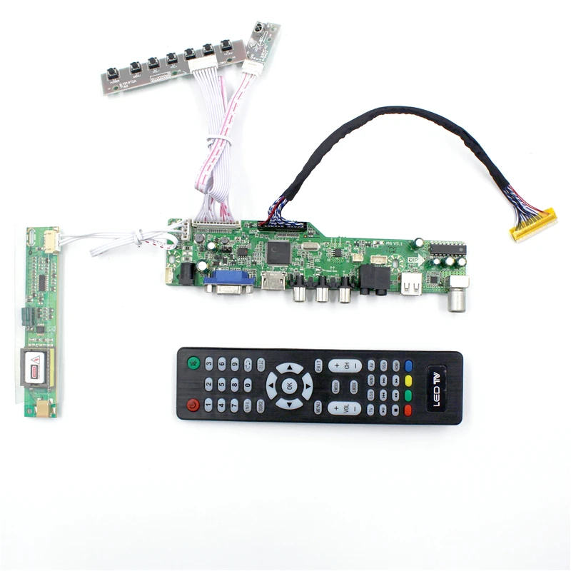 LCD TV controller board with AV VGA Audio USB HDMI-compatible for 1440X900 B170PW01 V0 LP171WX2-TLA2 B170PW05 V4 lcd panel | Электроника