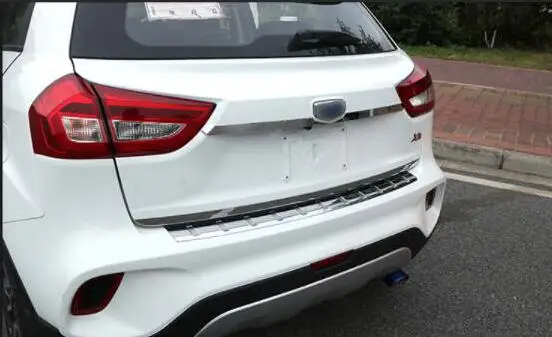 Для Geely Yuan Jing X3 специальная задняя дверь отделка из нержавеющей стали бар задний яркий резервный ящик украшение бар украшение тела