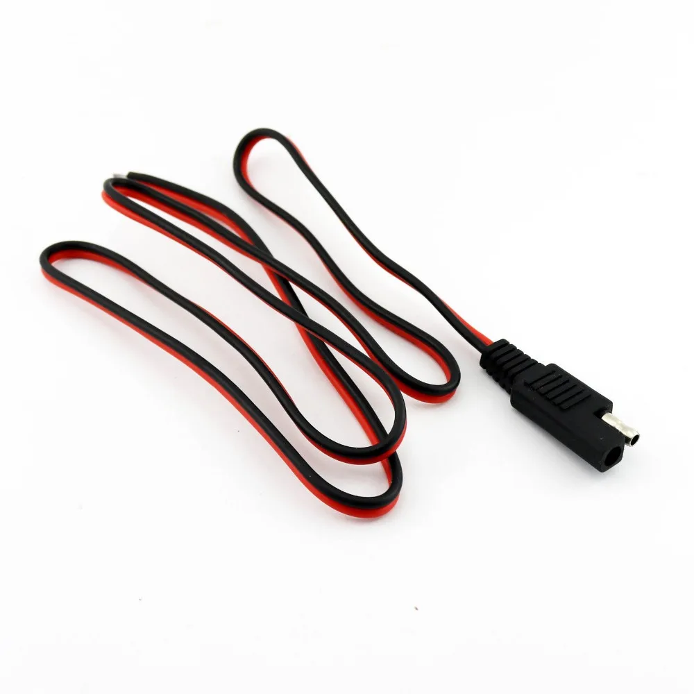 

1pc 18AWG Battery Tender SAE Male Plug DC Power Adapter Cable Automotive DIY Connector Wire 3FT/1M
