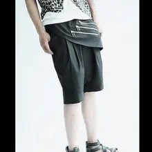 27-44 летние новые кюлоты индивидуальность с молнией Шорты костюм плюс размер шорты юбки парикмахера мужские для певицы для сцены костюмы