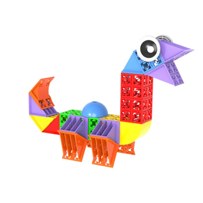Kids Plastic Cube Building Blocks Educational Toys For Children 3D Creativity Construction Toy Baby DIY Design Funny Bricks