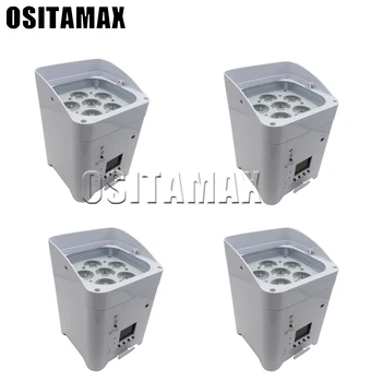 

4pcs/Lot Battery Power Wireless 6x18w LED Par Light 6IN1 WIFI App Mobile Control DJ Freedom Par Uplighter