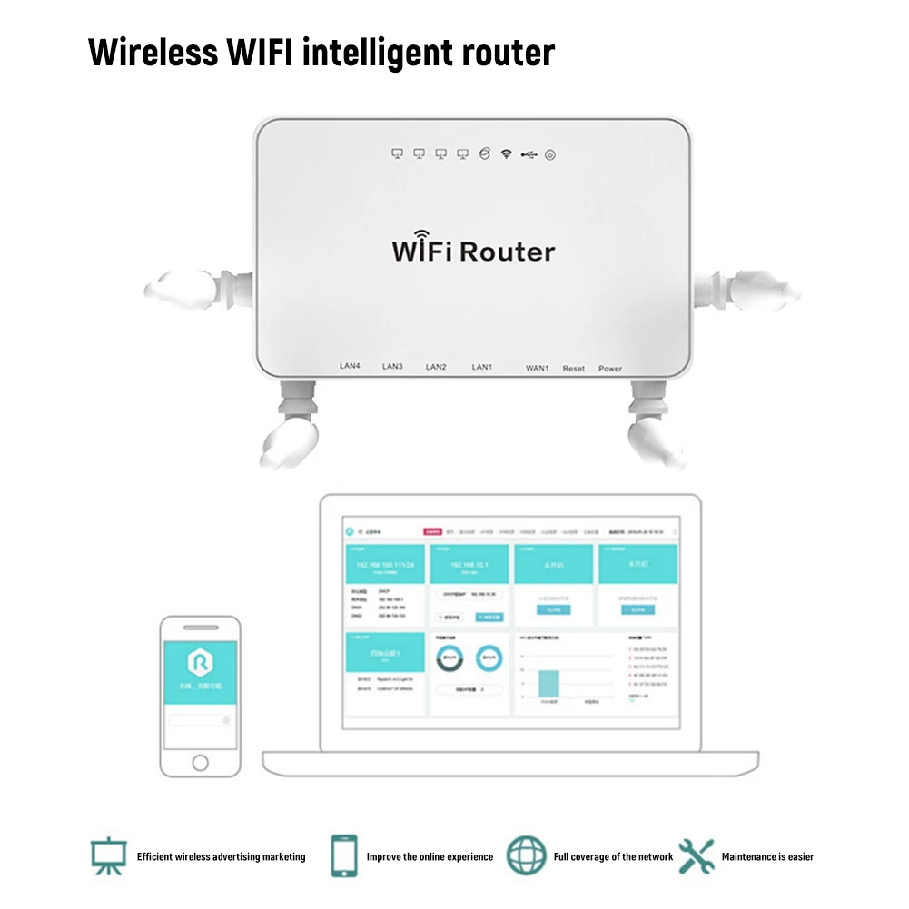 Роутер wifi роутер английская прошивка 300 м wifi роутер с USB 2,0 портом антенна генерирует сильный wifi сигнал