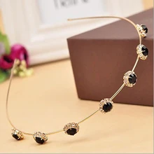 Модная женская элегантная очаровательная шикарная блестящая кристальная повязка на голову металлические заколки для волос аксессуары для волос