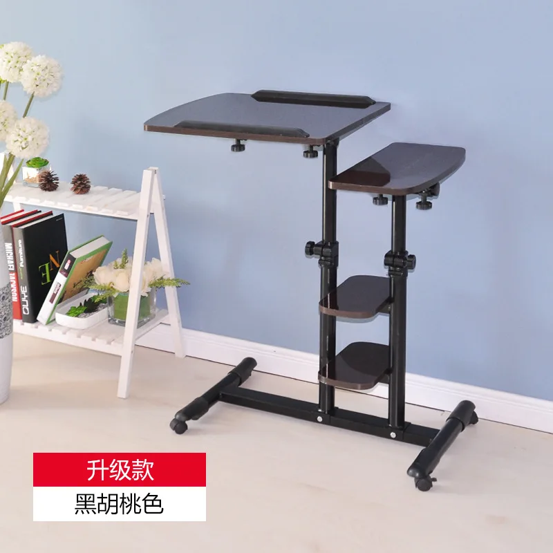Wooden Adjustable height computer desk Laptop table folding table computer desk Bedside desk Mobile table Office furniture