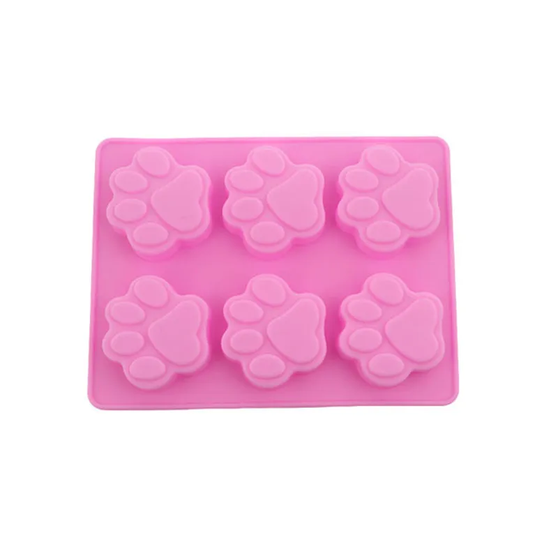 Силиконовая форма милая собачья лапа узор ледяной куб мыло помадка украшение силикон форма украшения торта инструменты кухонные инструменты для выпечки