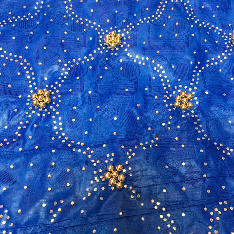 

2018 latest hotfix rhinestones african bazin riche getzner fabric with stones high quality basin riche fabric for party dress