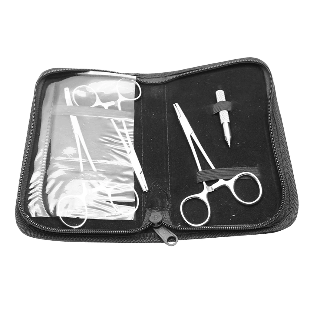 

4pcs/set Stainless Steel Body Piercing Forcep Clamp Tools Kit with Case