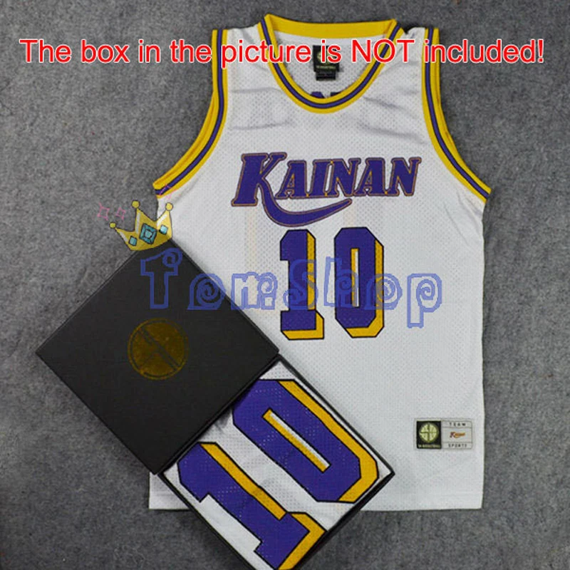 Аниме SLAM майка спортивная Kainan School#10 NOBUNGA KIYOTA Косплей Баскетбол Джерси рубашка Спортивная одежда командная форма Размер M L XL XXL