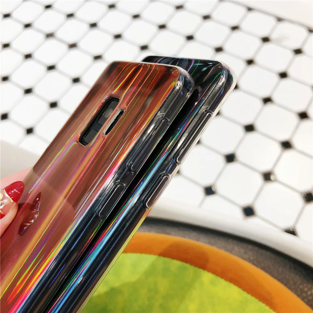 Case For Samsung Galaxy S9 S8 Plus Note 8 A3 A5 2017 Cover Aurora Colorful Glitter Soft Case For Samsung J2Pro J4 J6 2018 A6 A8  (21)