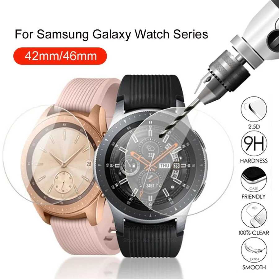 Закаленное стекло для samsung Galaxy Watch 42 мм 46 мм Защита экрана для samsung Watch 42 мм 46 мм Защитная стеклянная пленка 42 46 мм