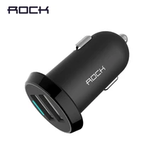 ROCK Ditor Car Charger 2.4A 2USB output DC 12-24V Phone car Charger fast charging Mobile Phone Travel Adapter Cigar Lighter